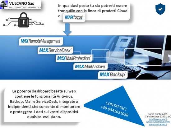 Vulcano Sas propone la potente dashboard basata su...