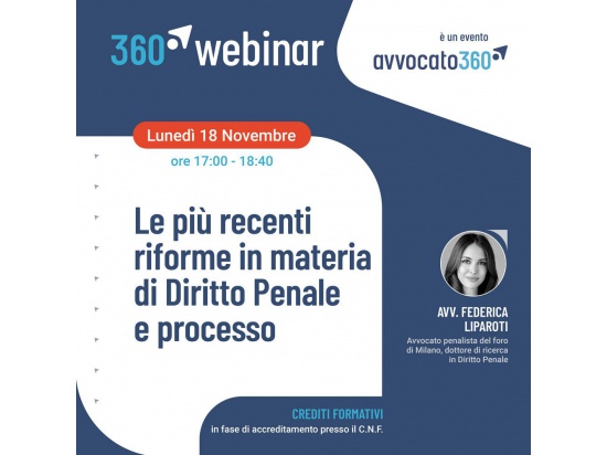 Riforme penali 2024, webinar gratuito per avvocati...