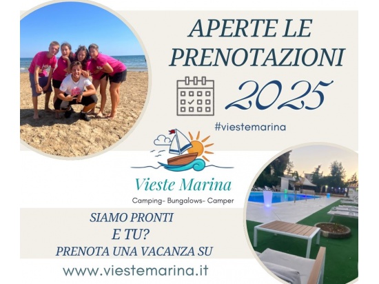 Aperte le prenotazioni per la stagione estiva 2025...